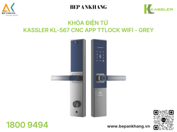 Khóa điện tử Kassler KL-567 CNC App TTlock Wifi - Grey